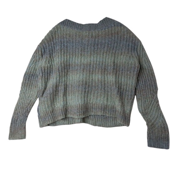 Club Monaco Sweater Women's XXS Oversized Blue Ombre Italian Yarn Wool Alpaca - Picture 3 of 11